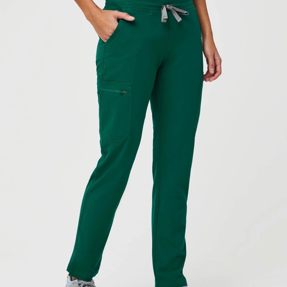 Figs Hunter Green Yola Skinny Pants